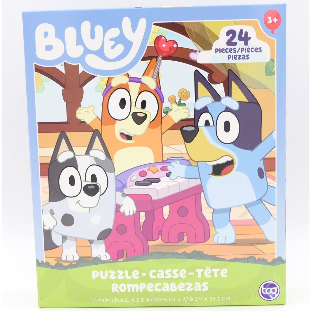 Sure-Lox Bluey & Friends Puzzle 24 Pcs 11" x 9.5" For Age 3+ Sealed Box TCG Toys